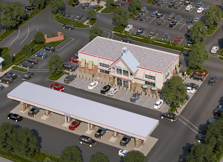 James Run - In May 2021, an ARLS Properties affiliate acquired a 2.23 acre pad site at Tobin Crossing and Route 543 in Bel Air, MD. This pad site was an out parcel for a larger mixed-use development, including apartments, single-family homes, townhomes, hotel, office, and retail. ARLS identified this site as an excellent location for a convenience store/gas station because of its close proximity to I-95, strong demographics, solid traffic counts, and correct zoning for a by-right use. It subsequently leased the property to Royal Farms, which opened in late 2022.